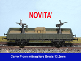 Delphis Models: Carro P con mitragliatrice Breda 13,2mm 1/87